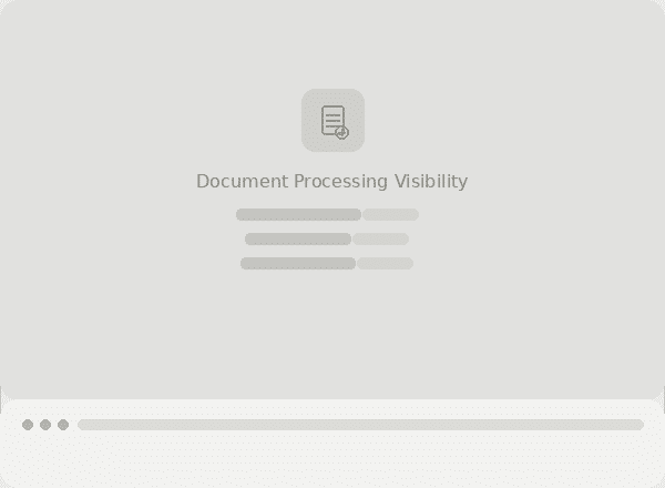document processing visibility