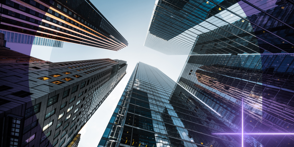 high rise buildings view from below