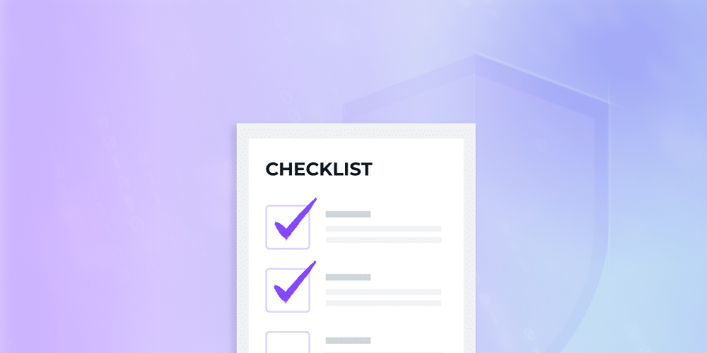 Checklist visual of list with ticks