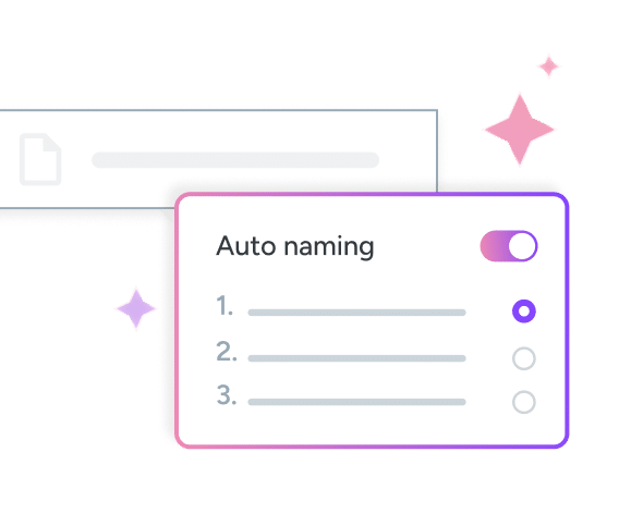 Nommage automatique
